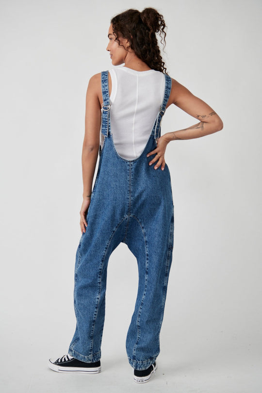 FREE PEOPLE - HIGH ROLLER JUMPSUIT - SAPPHIRE BLUE