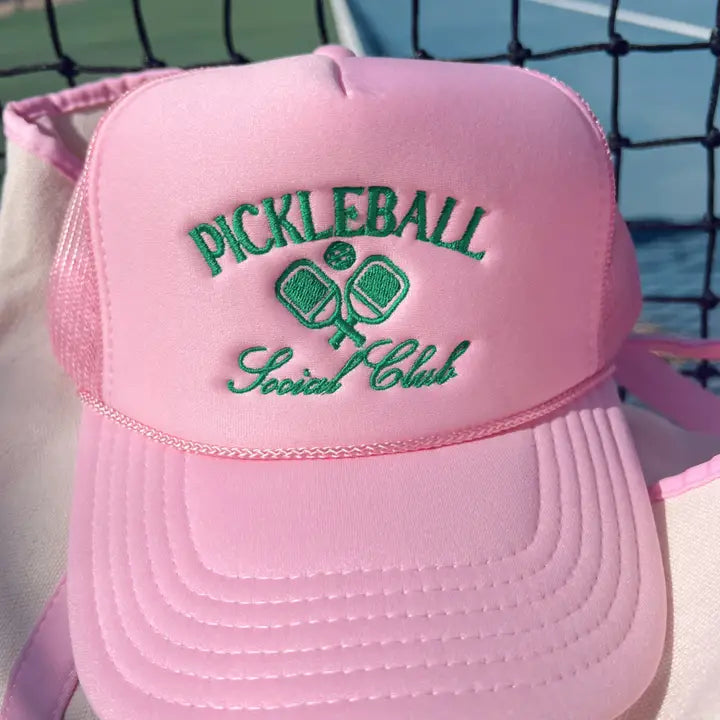 KENZKUSTOMZ - Pickleball Social Club Pink Trucker