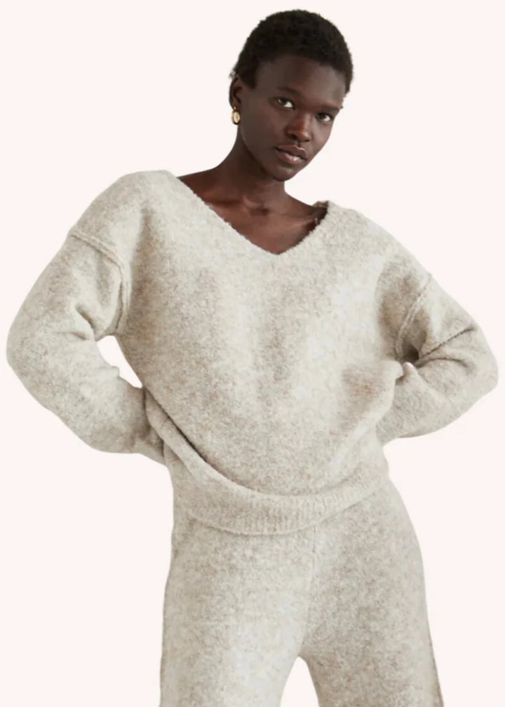 Zila Shearling Pullover Sweater